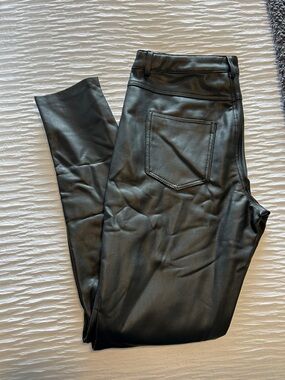 ONLY Black Faux Leather Pants